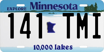 MN license plate 141TMI