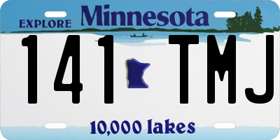 MN license plate 141TMJ