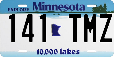 MN license plate 141TMZ