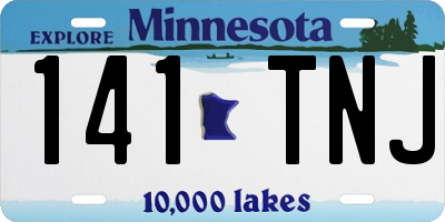 MN license plate 141TNJ