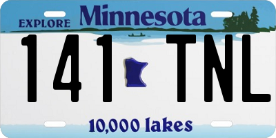 MN license plate 141TNL