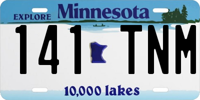 MN license plate 141TNM