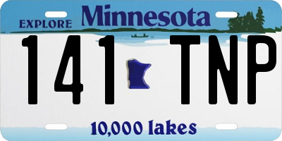 MN license plate 141TNP