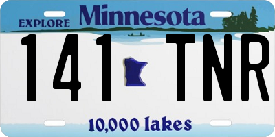 MN license plate 141TNR