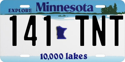 MN license plate 141TNT
