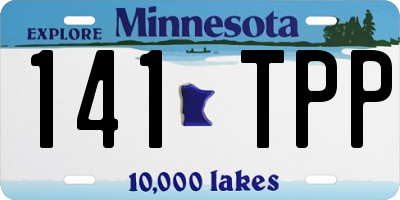 MN license plate 141TPP
