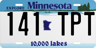 MN license plate 141TPT