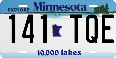 MN license plate 141TQE