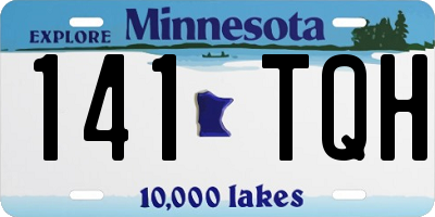 MN license plate 141TQH