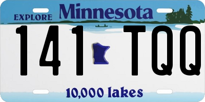 MN license plate 141TQQ