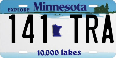 MN license plate 141TRA