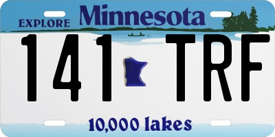 MN license plate 141TRF