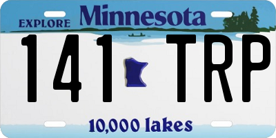 MN license plate 141TRP