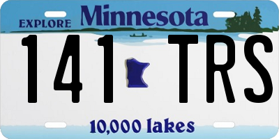 MN license plate 141TRS