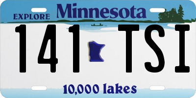 MN license plate 141TSI