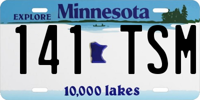MN license plate 141TSM
