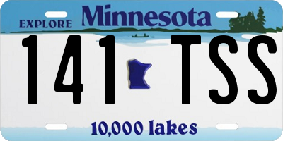 MN license plate 141TSS