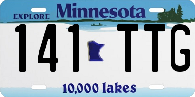 MN license plate 141TTG