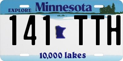 MN license plate 141TTH