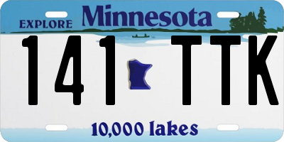 MN license plate 141TTK
