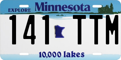 MN license plate 141TTM