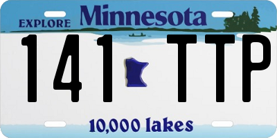 MN license plate 141TTP