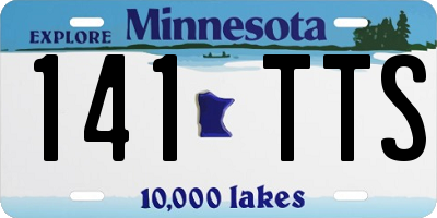 MN license plate 141TTS