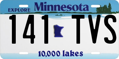 MN license plate 141TVS