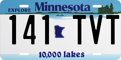 MN license plate 141TVT
