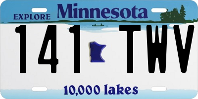 MN license plate 141TWV