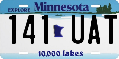 MN license plate 141UAT