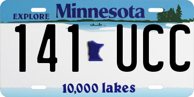 MN license plate 141UCC