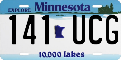 MN license plate 141UCG