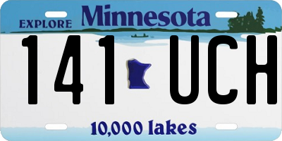 MN license plate 141UCH