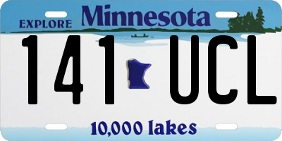 MN license plate 141UCL