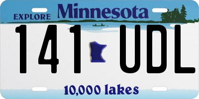 MN license plate 141UDL