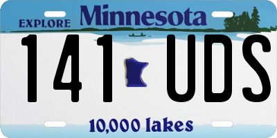 MN license plate 141UDS