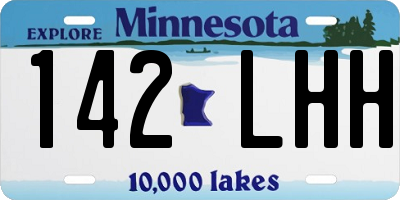 MN license plate 142LHH