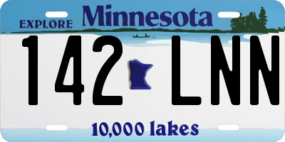 MN license plate 142LNN
