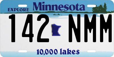 MN license plate 142NMM