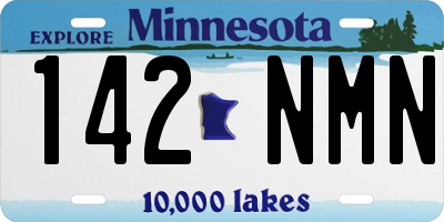 MN license plate 142NMN