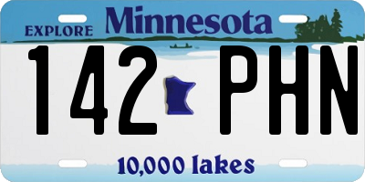 MN license plate 142PHN