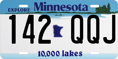 MN license plate 142QQJ