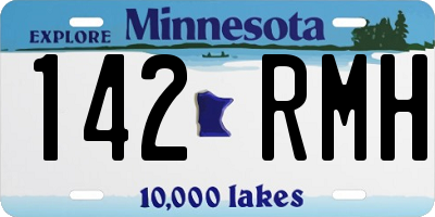 MN license plate 142RMH