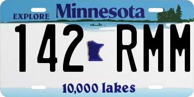 MN license plate 142RMM