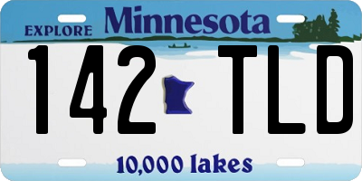MN license plate 142TLD