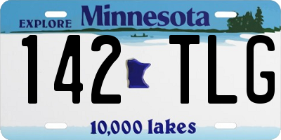 MN license plate 142TLG