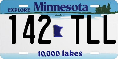 MN license plate 142TLL