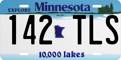 MN license plate 142TLS
