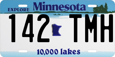 MN license plate 142TMH